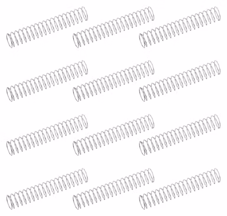 50 molle a compressione, acciaio inossidabile 304, dimensioni 0,4x8x45 mm, per uso in officina e per progetti fai-da-te