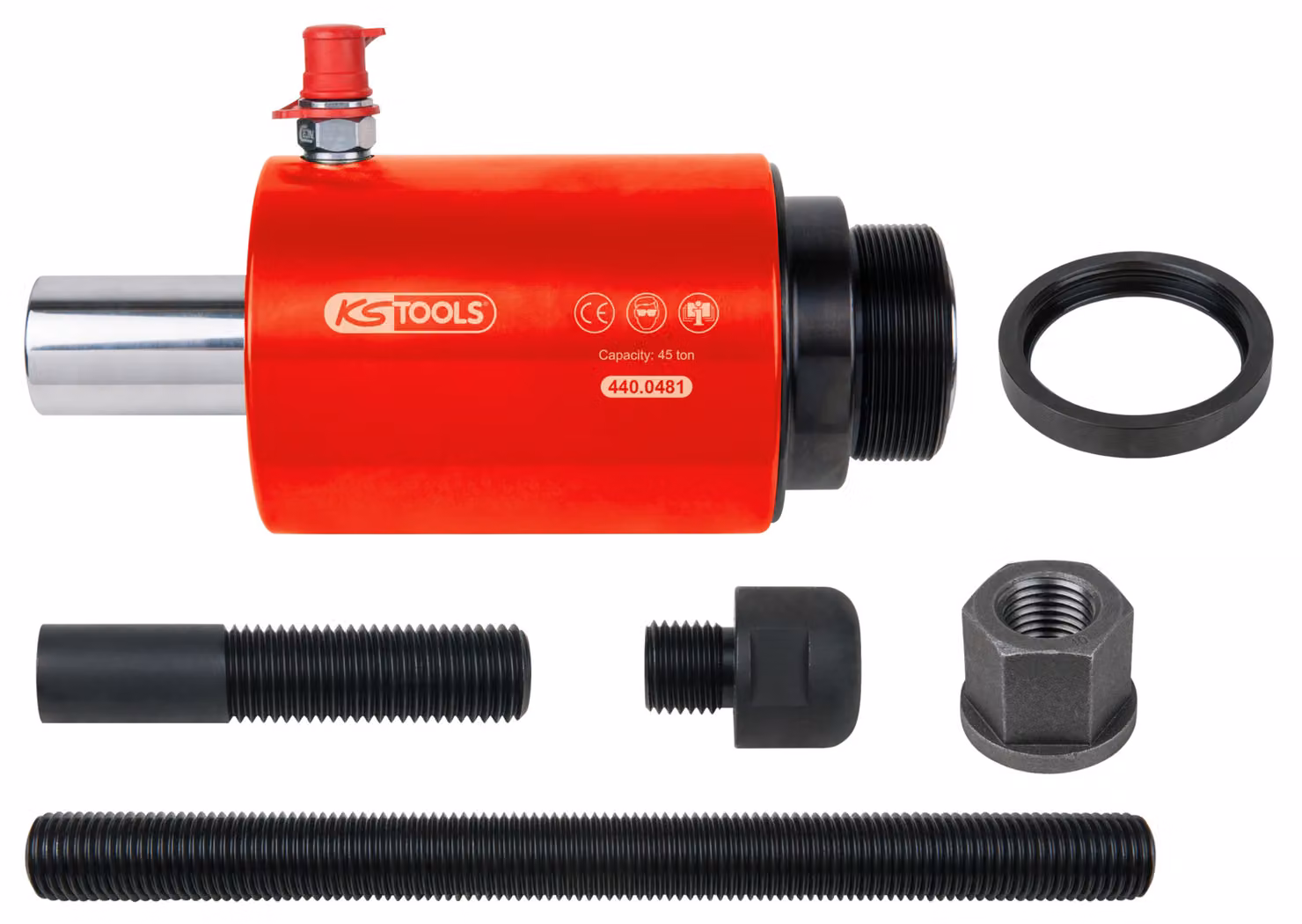 KS TOOLS Set di cilindri idraulici di spinta e trazione, 7 pezzi ( 440.0480 )