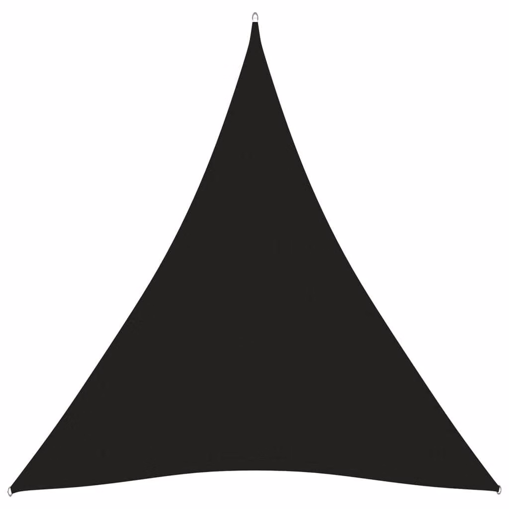 Parasole a Vela Oxford Triangolare 5x7x7 m Nero