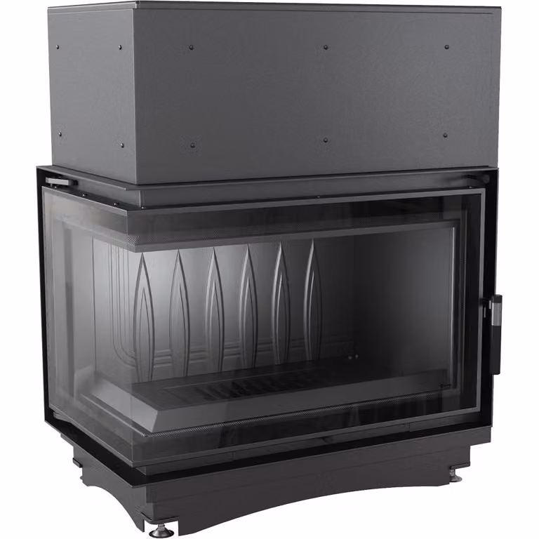 Caminetto in ghisa per legna OLIWIA DECO sinistro 16 kW Ø 200