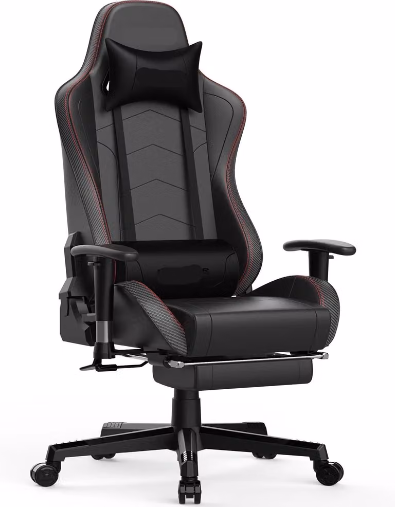Sedia da gaming con altoparlanti Bluetooth e schienale regolabile