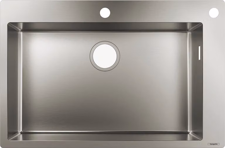 Lavelli Hansgrohe - Lavello a incasso S712-F660, acciaio inox 43308800