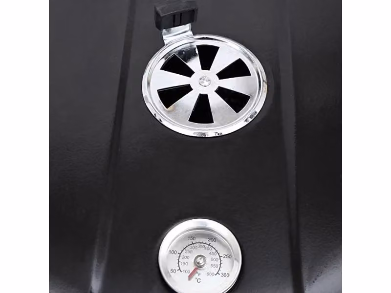 Barbecue a carbone El Gaucho Globo Comfort nero con coperchio e termometro in acciaio inossidabile – 2