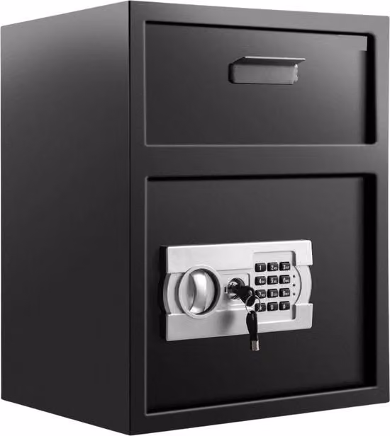 Cassaforte Elettronica Antincendio Happyment Nero 42L