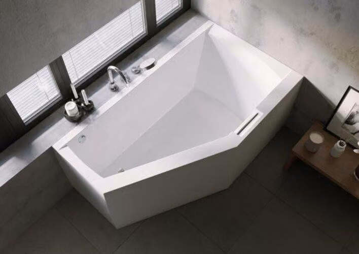 RIHO Geta Baignoires, asymétriques, version droite, variante Plug&Play, 1 place, blanc, B029008005, B029008005