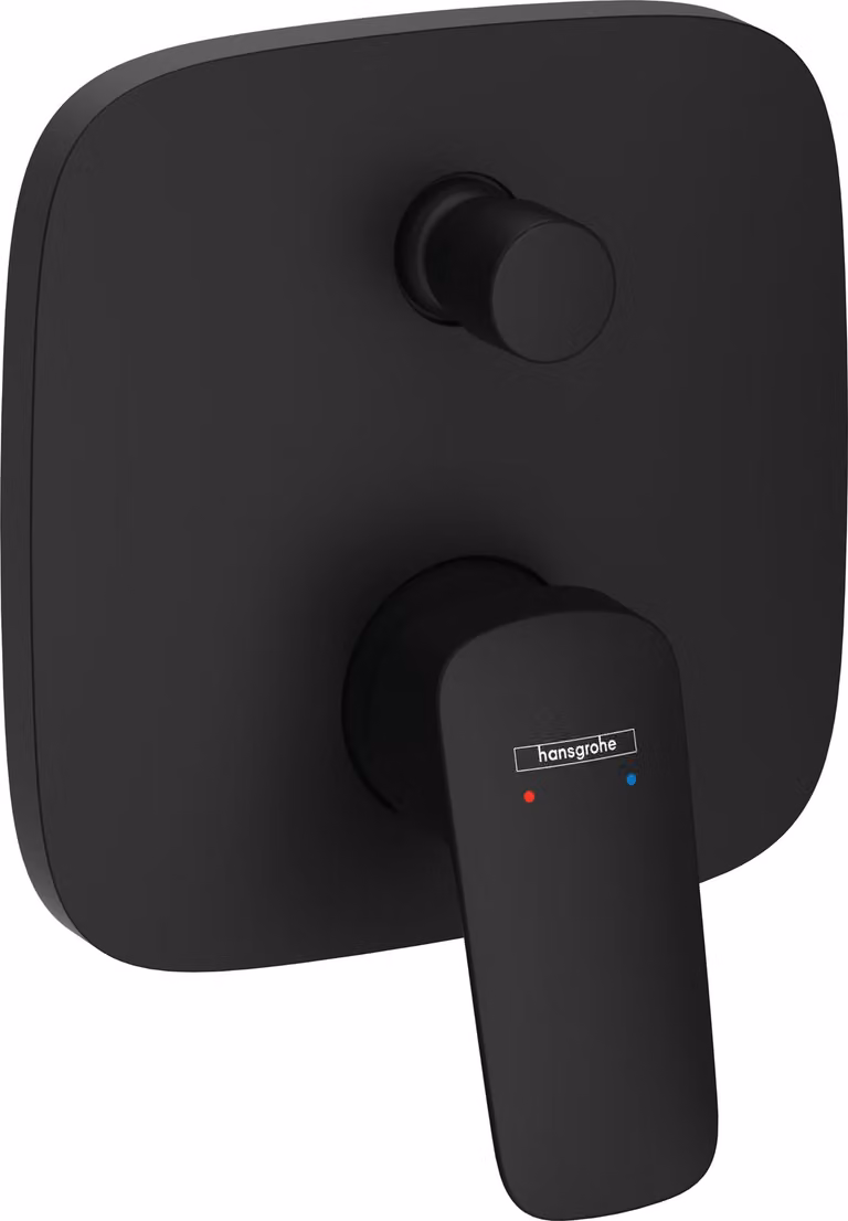 Miscelatore per lavabo, forma rettangolare, 2 funzioni, serie iBox universal, finitura nero opaco