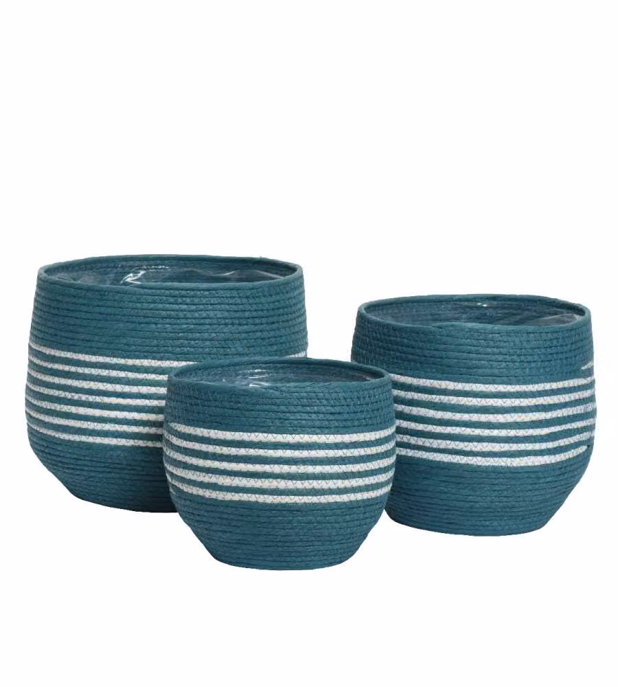 Cesta 30X28 H Cm Colore Blu - Grande