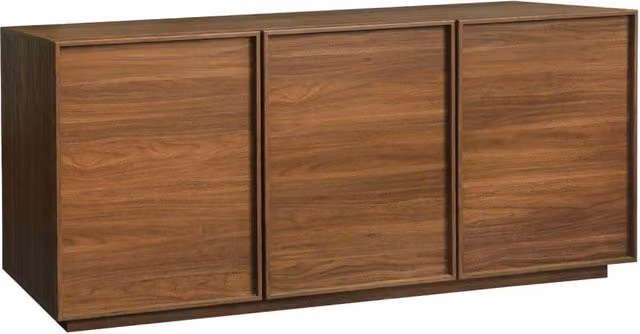 Credenza effetto legno 3 ante, 160cm, noce