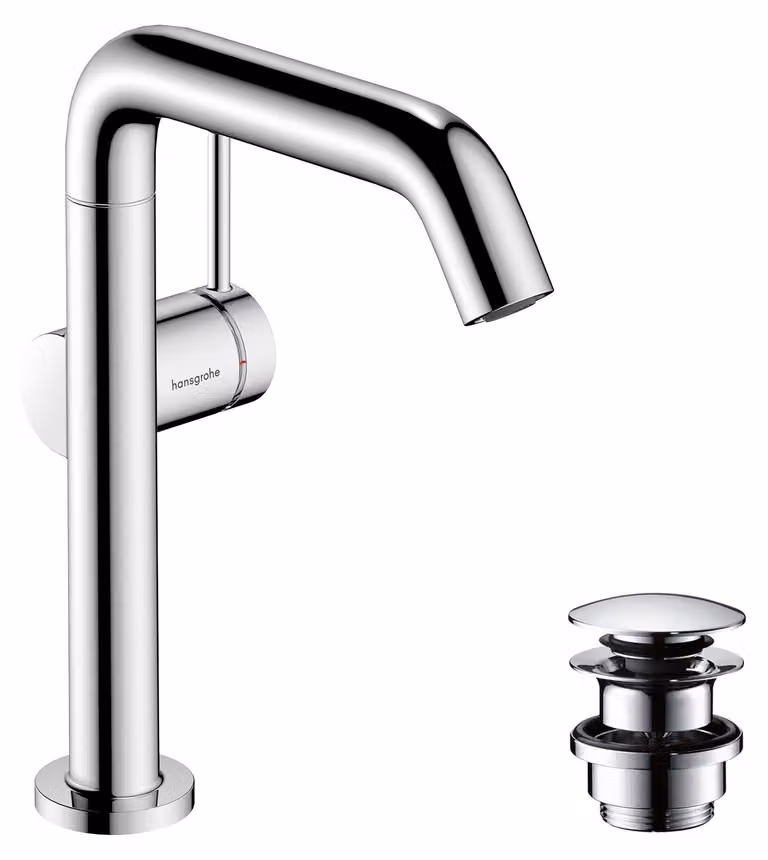 Robinetterie de lavabo hansgrohe Tecturis S 210 Fine CoolStart, avec bec pivotant et vidage PUSH, EcoSmart+, 73360000, 73360000