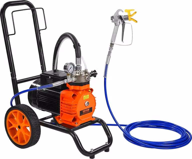 Spruzzatore di vernice airless a carrello Spruzzatore di vernice airless a membrana 1100 W elettrico