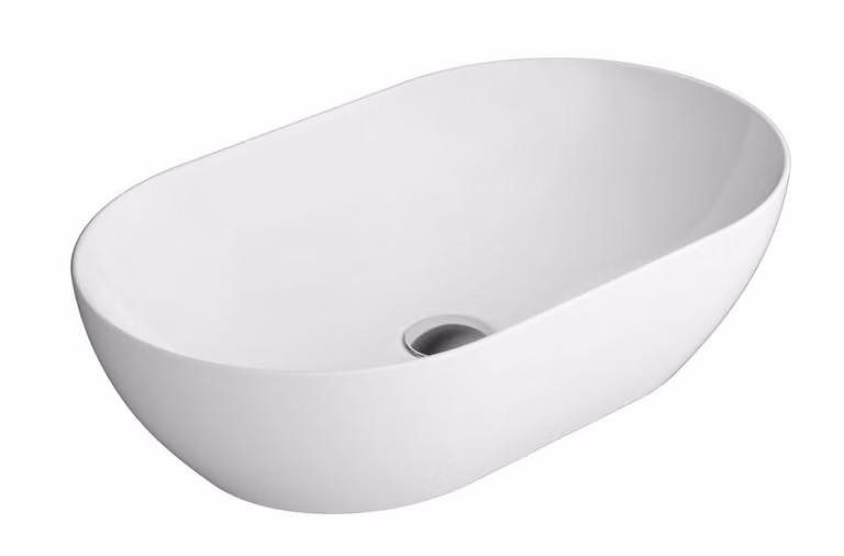 Sapho GSI Pura - Lavabo da appoggio, 600x370 mm, Extraglaze, bianco 883411