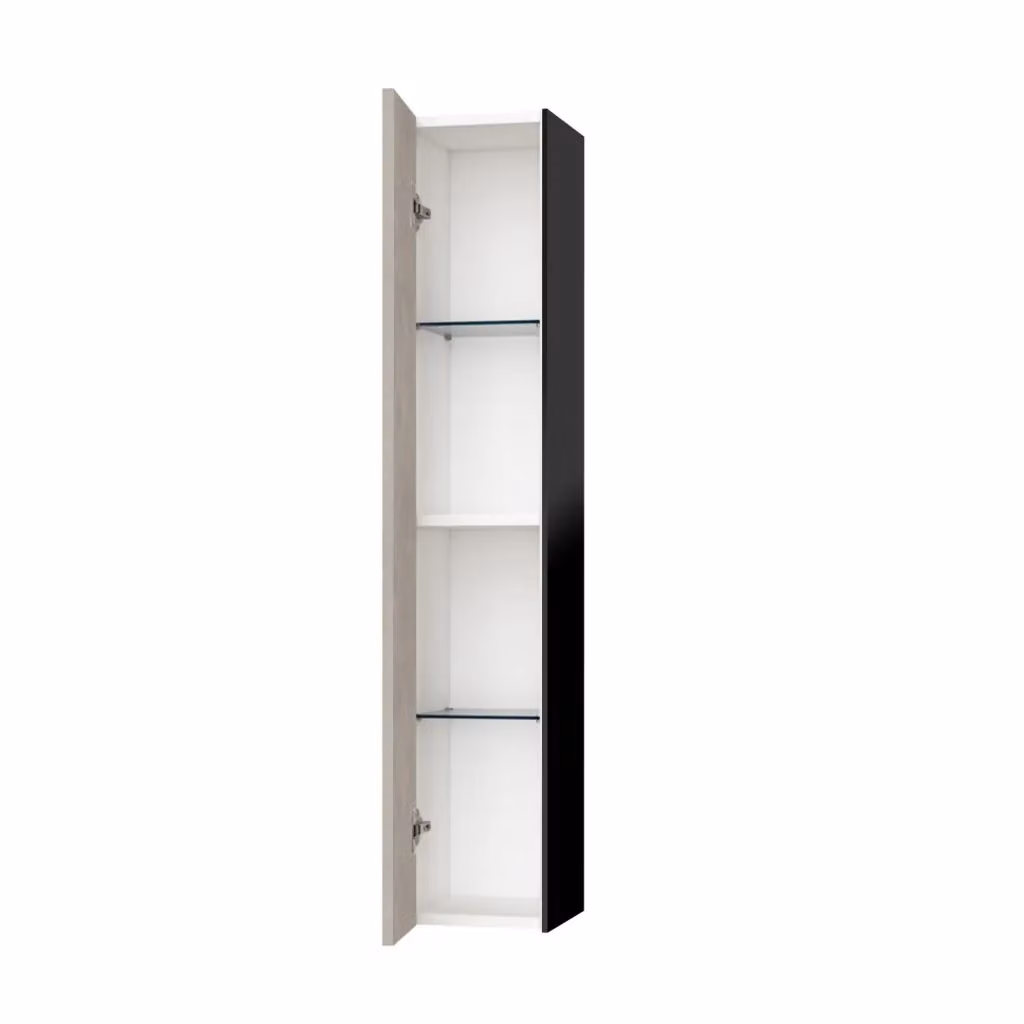 Colonna da bagno IGEA AQA DESIGN avana pietra con ante a battente e ripiani interni – 2