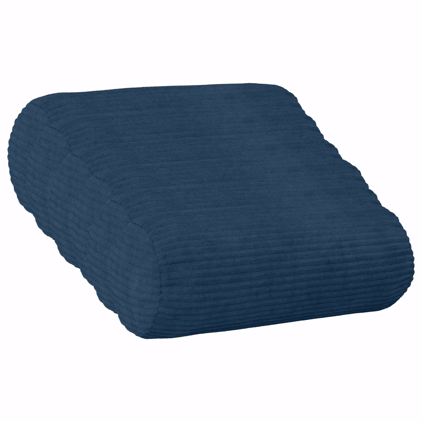 Set di 6 federe rotonde vidaXL HEERLEN in velluto a coste blu navy, Ø 15 x 40 cm