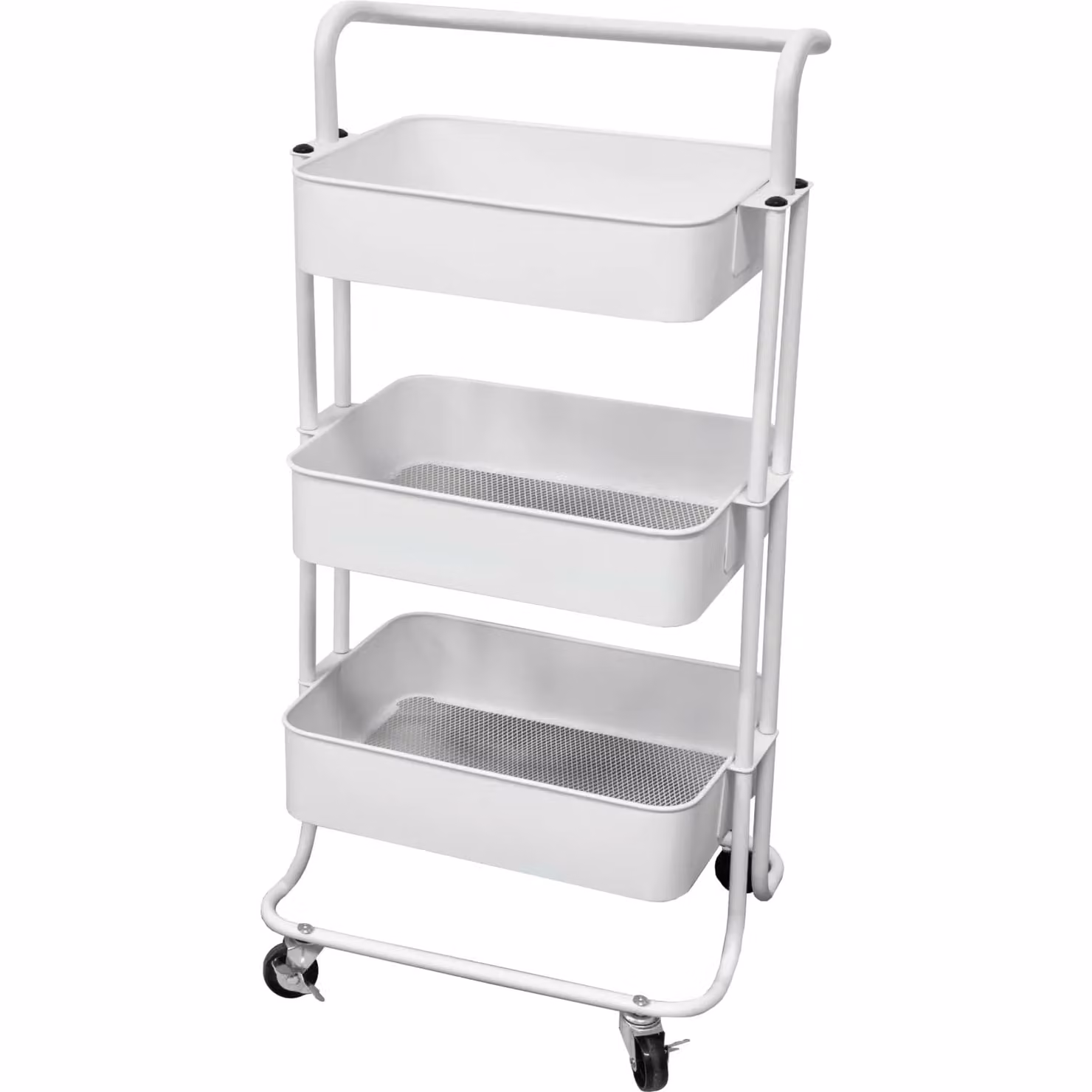 Carrello multiuso in metallo VESTIAMO CASA Bianco Phaedrus White H: 112 cm, L: 44 cm, P: 29 cm