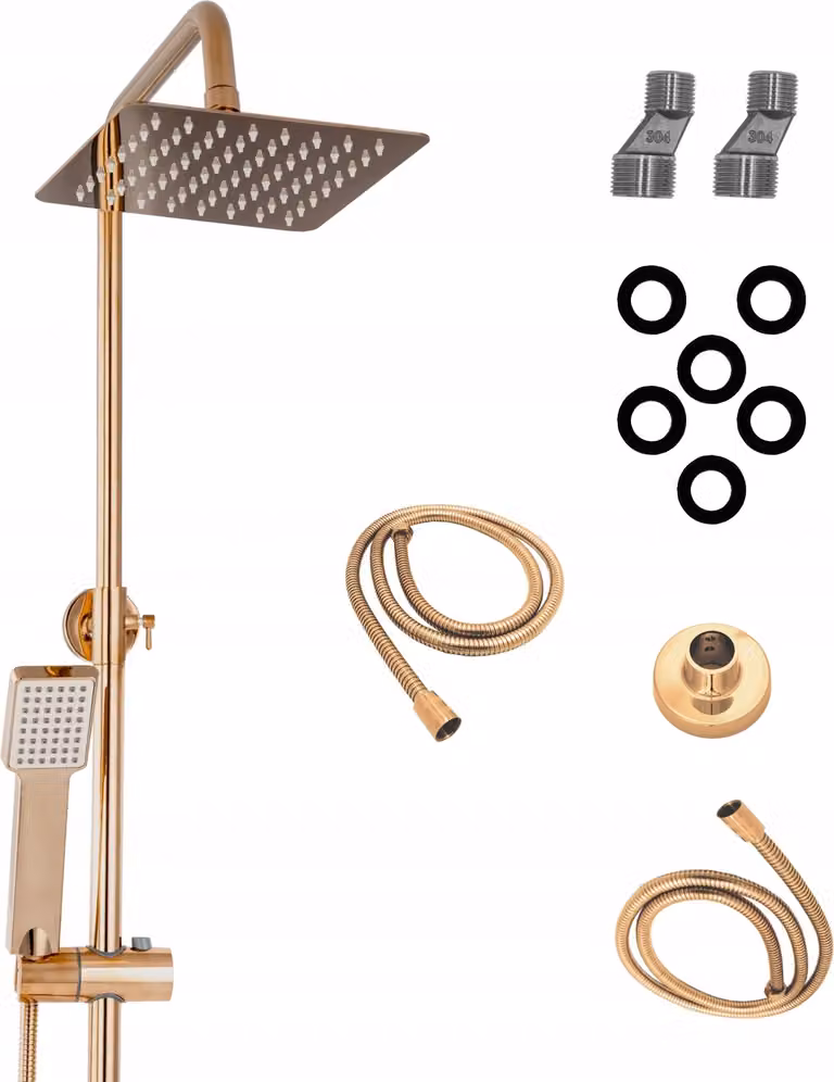 Granitan - Rubinetto per doccia - Sistema doccia - Anticalcare - Oro rosa - Rubinetti da bagno - ROSSA