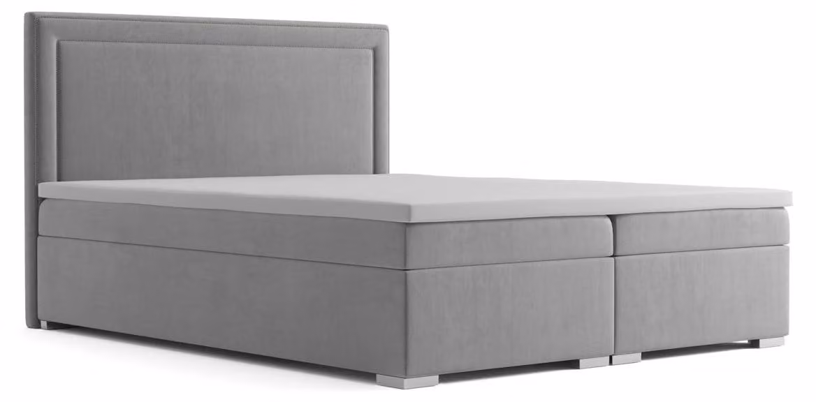 Boxspring Design Bett Hotel Doppel Betten Luxus Polster Kasten Funktion Samt