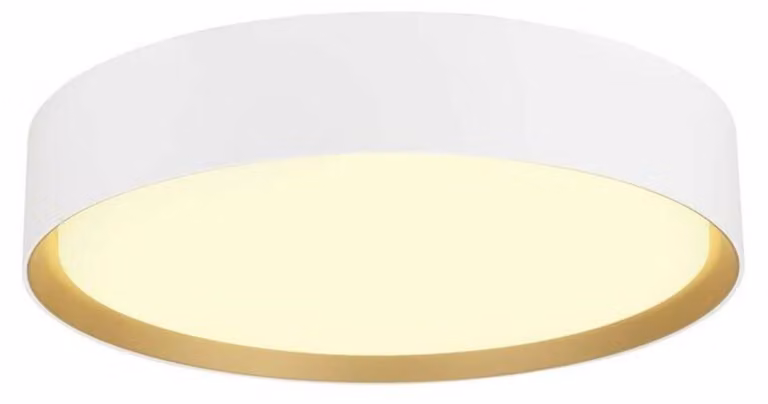 SLV BIG WHITE DECONA 30 CL, PHASE, plafoniera da incasso, rotonda, 3000/4000 K, 17 W, bianco/oro 1008919