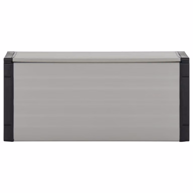 Contenitore per Rifiuti da Giardino Grigio 85x34x40 cm