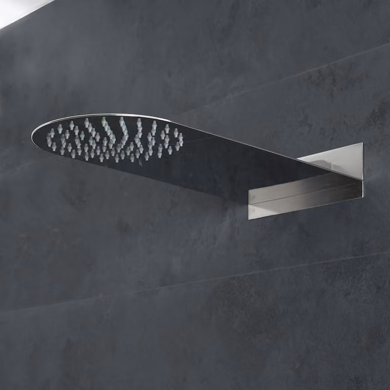 Soffione Doccia Rotondo Ultrasottile da Parete 200 x 500mm - Mirage