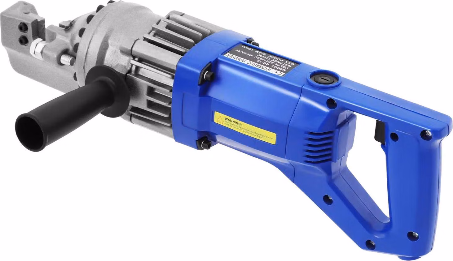 Taglierina per armatura - Taglierina elettroidraulica - Portatile - 900 W - Apertura regolabile - Per cantieri edili e ristrutturazioni - Blu