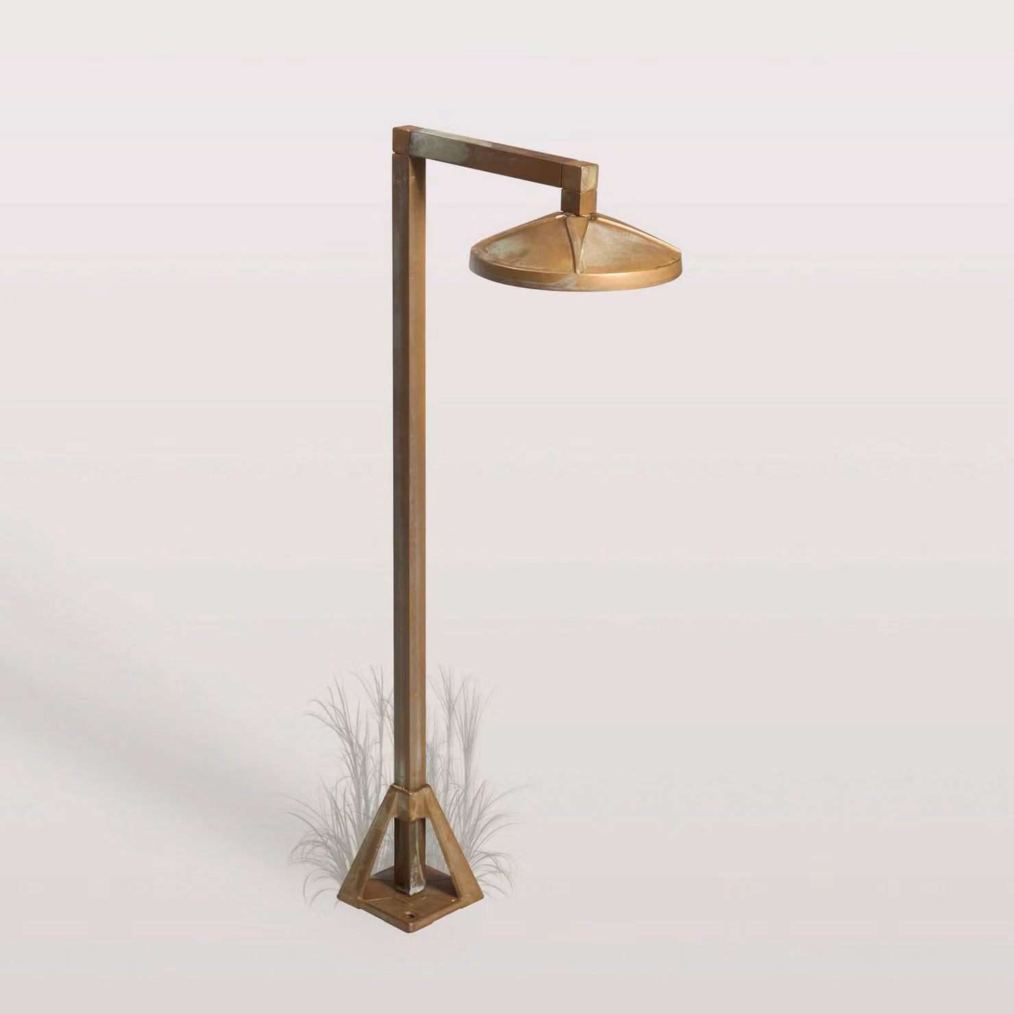 Moretti Luce Lampione da giardino Aura Disk, Bronzo / Ottone antico, Ottone, Campagna / Rustiche, Lampada da esterni