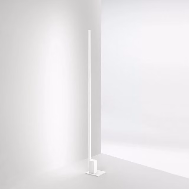 Piantana Moderna Syncro Alluminio Bianco Acrilico Led 30W Cct 3000/4000/6000K