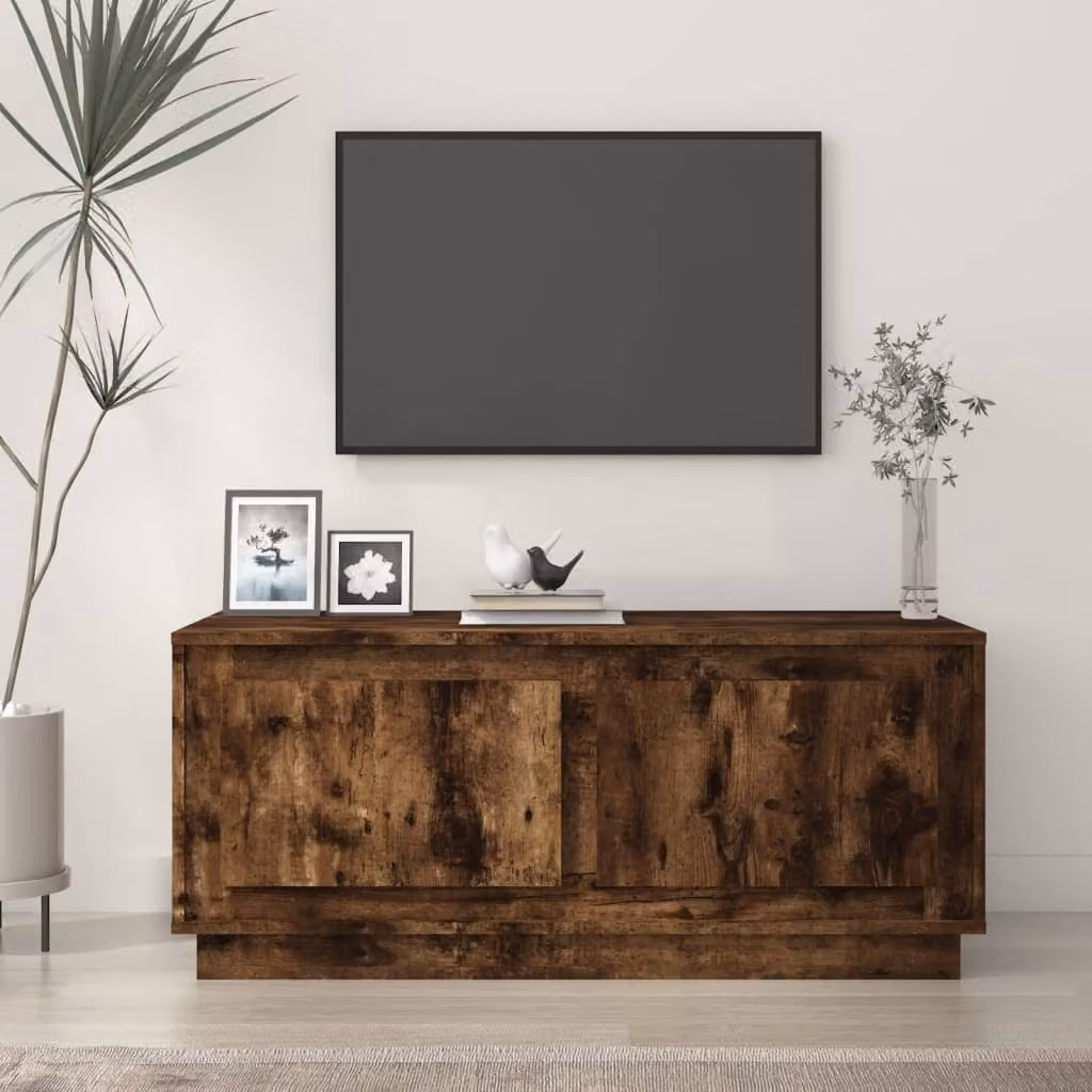 Maison Exclusive - Tavolino in rovere affumicato 102x50x44 cm Materiale ligneo