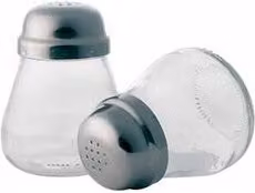 Saliera Caper Magnum in acciaio inossidabile e vetro color argento e trasparente L: 8,5 cm, P: 11,5 cm