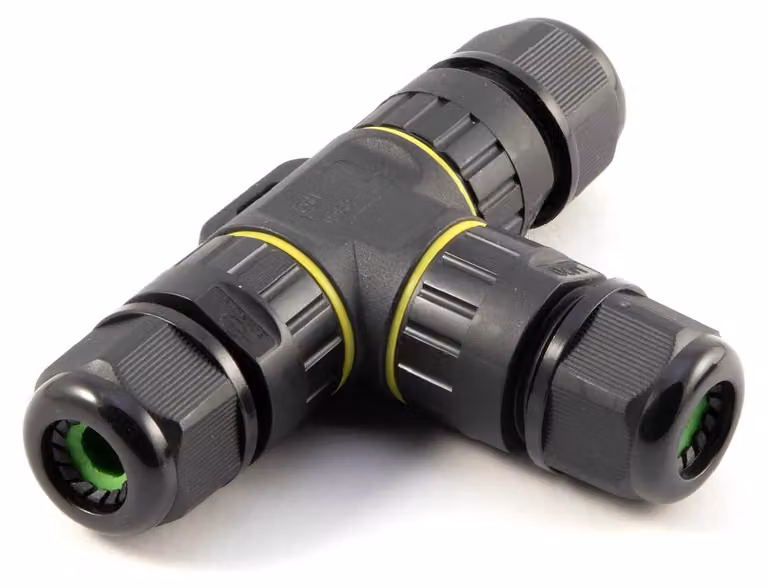Connettore impermeabile ARELUX, grado di protezione IP68, per cavi con sezione da 0,5 a 1,5 mm²