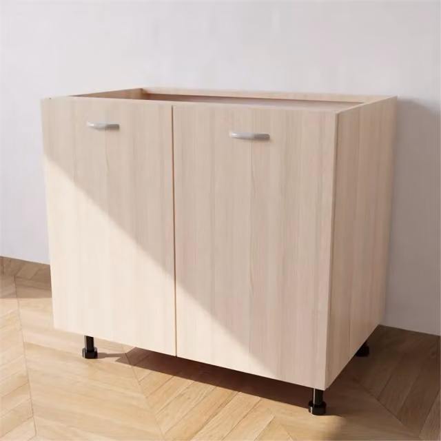 Calandrelli Base Lavello Moderno con 2 Ante in Rovere, L: 90 cm, P: 55,5 cm, H: 72 cm