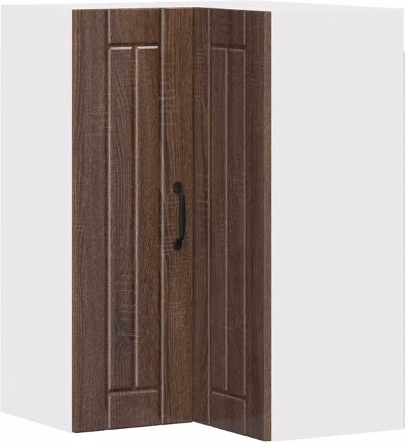 Armadio da cucina moderno pratico portaoggetti 57 x 57 x 80 cm in legno multistrato rovere marrone 02_0054099
