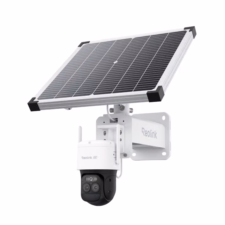 Reolink TrackMix LTE Plus 2+pannello solare Plus, telecamera di sorveglianza da esterno 2K 4MP 4G LTE con batteria integrata ColorX, zoom automatico e tracciamento, registrazione 24 ore su 24, 7 giorni su 7