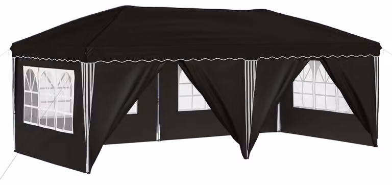 Tenda per feste a pop-up 575 x 288 x 245 cm Nero