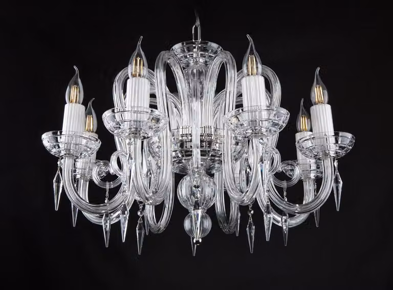 Wohn Ess Zimmer Luster Kronleuchte Deckenlampe Leuchte Lampe Kristall Lampen