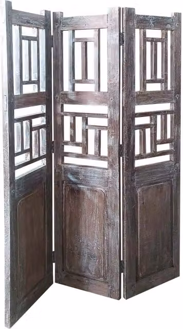 Paravento legno Marrone caffè 114x3x176h