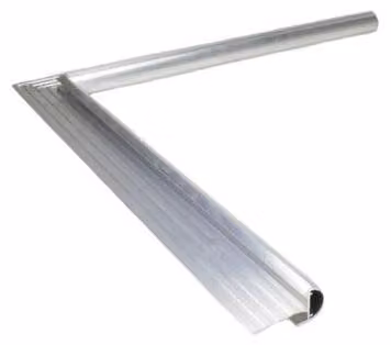 Profili perimetrali per tetto perlina Ø26 mm angolo interno in alluminio 40 cm - al pezzo