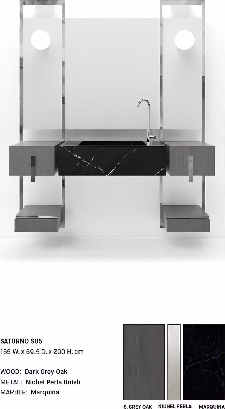 Grau Badezimmer Waschbecken Armaturen Badezimmer Möbel Italien Stil Klassische