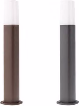 Lampada da giardino a palo Redo Group Crayon, colore marrone e nero, con tecnologia LED e protezione IP44