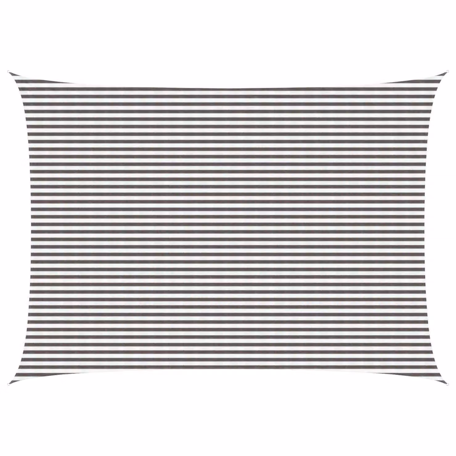 Telo Ombra Rettangolare vidaXL in HDPE Grigio Chiaro e Bianco 5 x 6 m