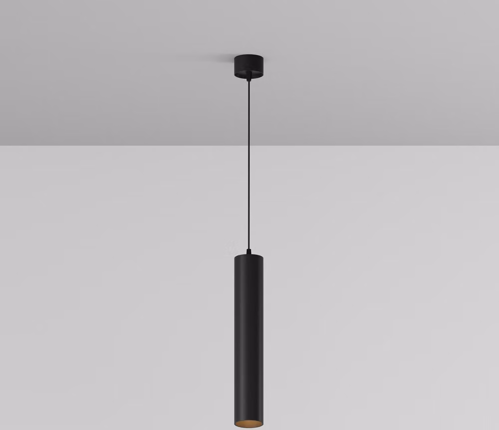 Maytoni lampada a sospensione nera LED 12W 3000K bianco caldo alluminio IP20 30cm