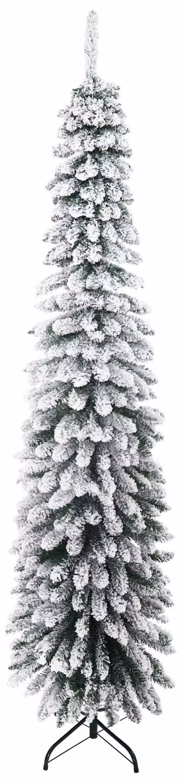 Albero di Natale artificiale HOMCOM, altezza 210 cm, con 490 punte