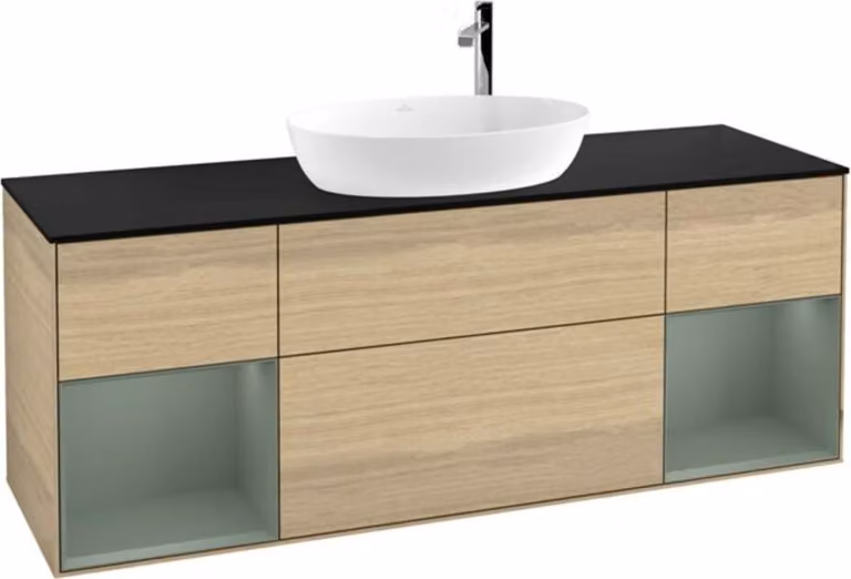 V&B mobile da parete Finion 160cm, Pl bla m, Reg Oli. m Lac, Oa ven