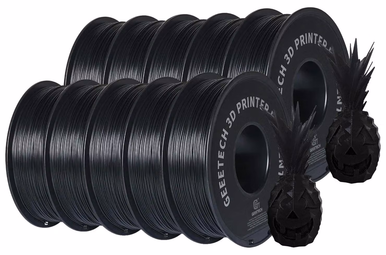 Filamento 3D, alta resistenza, ecologico, ABS nero, 10 kg
