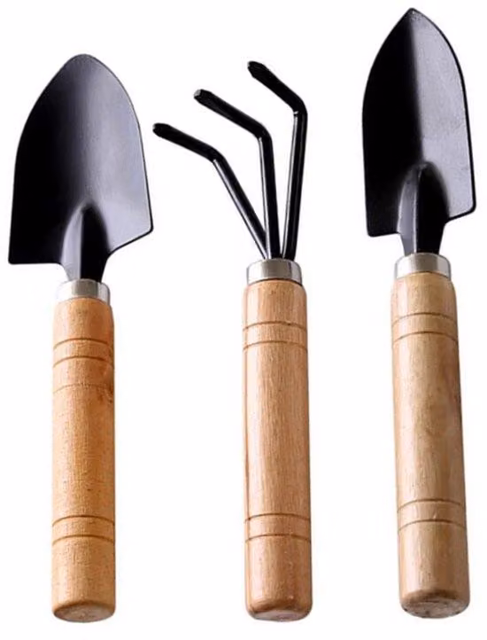 Set di 3 mini attrezzi da giardino, attrezzi da giardino per la semina, kit di attrezzi da giardino