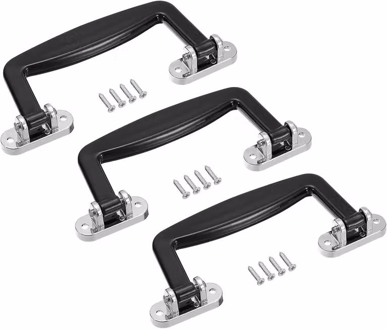 Set di 3 maniglie in plastica, lunghezza 130 mm, maniglie di ricambio per valigie e scatole degli attrezzi