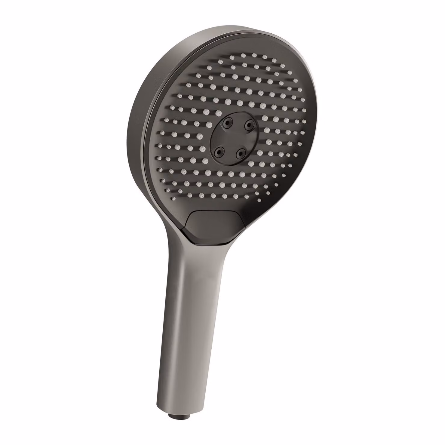 Collezione SCHÖNER WOHNEN Doccetta GLAIA, effetto acciaio inox, soffione doccia rotondo a risparmio idrico, doccetta con 3 tipi di getto