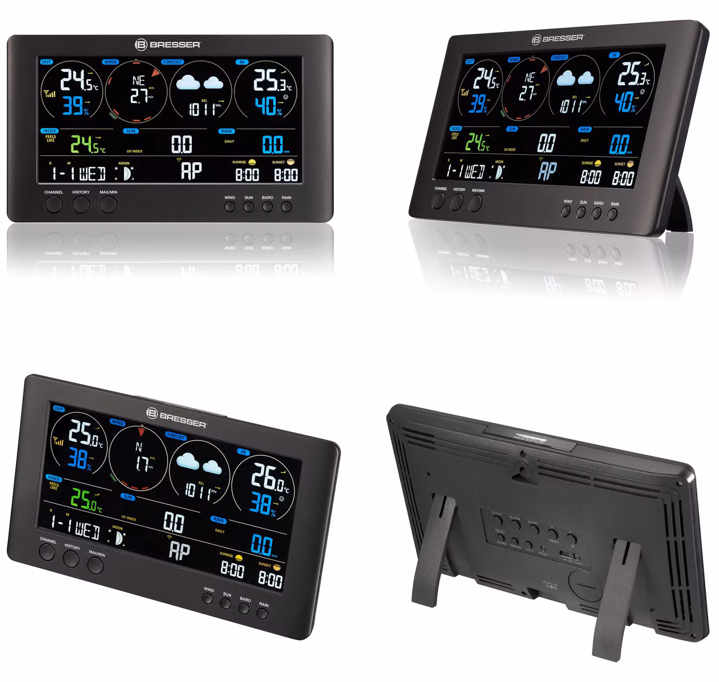 Bresser - 11365 - stazione base aggiuntiva/di ricambio per la stazione meteorologica WLAN ClearView (modello 7002586)