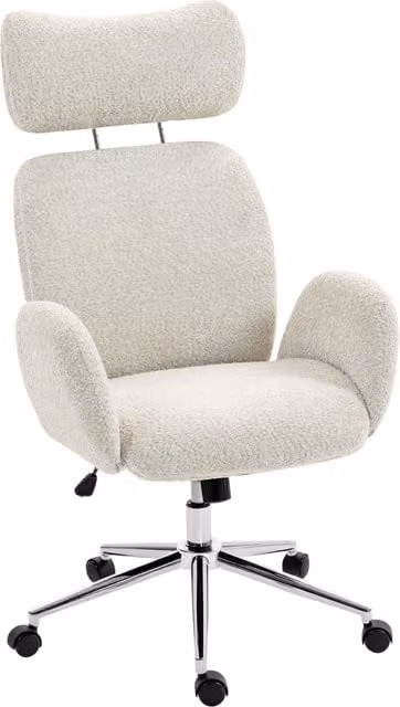 Sedia da Ufficio Ergonomica con Poggiatesta Regolabile ¨C Xylo ¨C Grigio Bianco