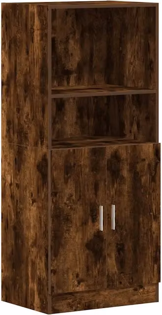Mobile da cucina moderno con ante a battente e ripiani interni in legno composito marrone L/P/H: 57 x 41,5 x 131,5 cm