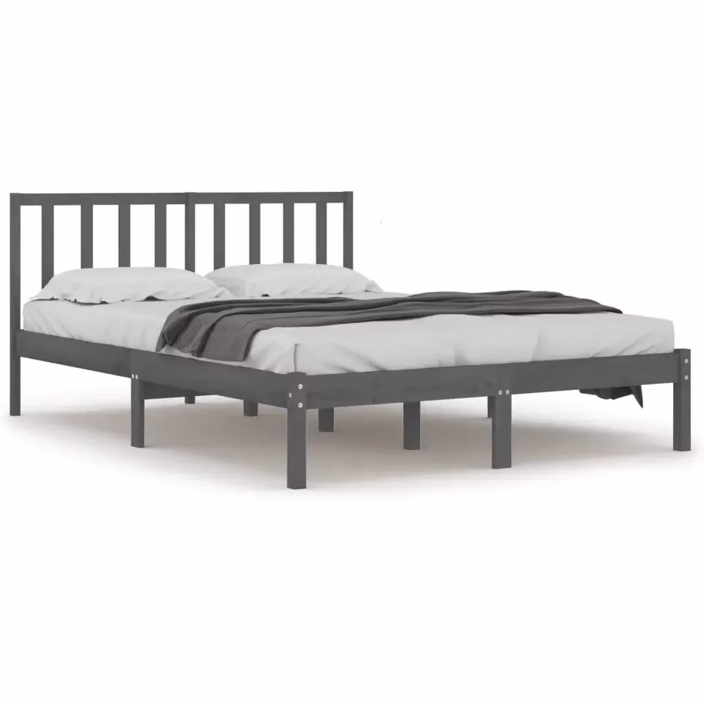 Giroletto VIDAXL in legno massello di pino grigio L/P: 200 x 200 cm – 2